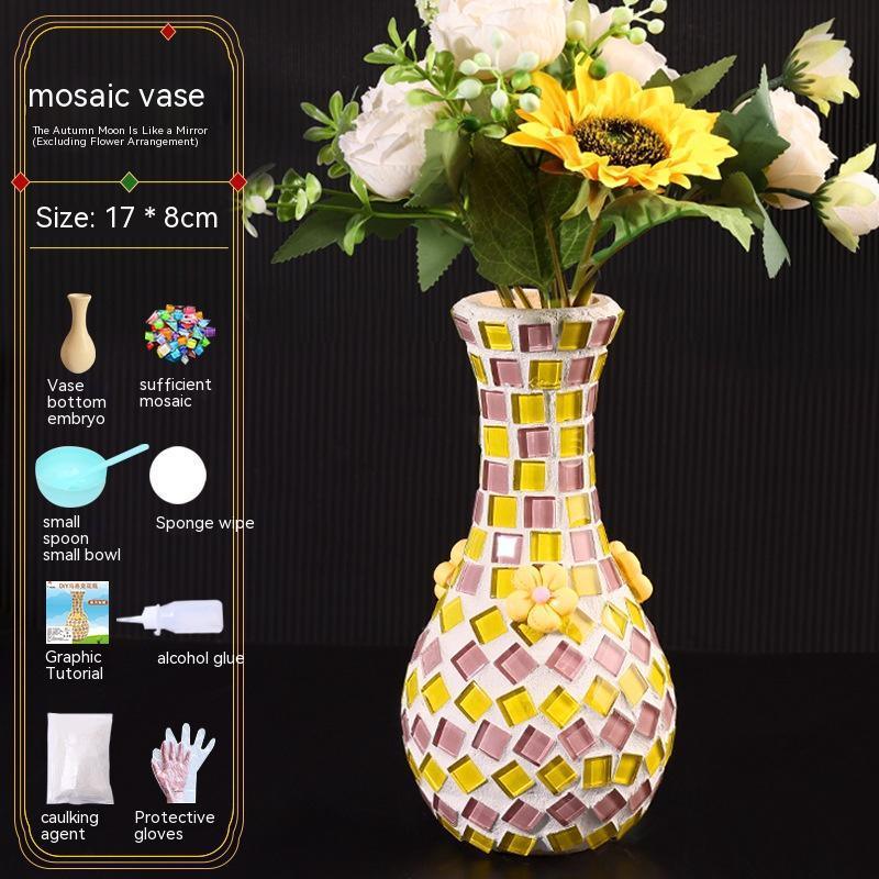 Mosaic Vase Diy Handmade Material Kit - Pacisia
