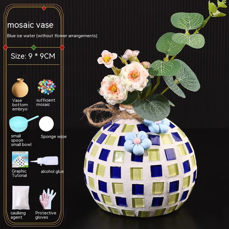 Mosaic Vase Diy Handmade Material Kit - Pacisia