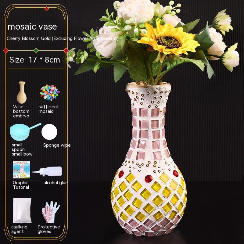 Mosaic Vase Diy Handmade Material Kit - Pacisia