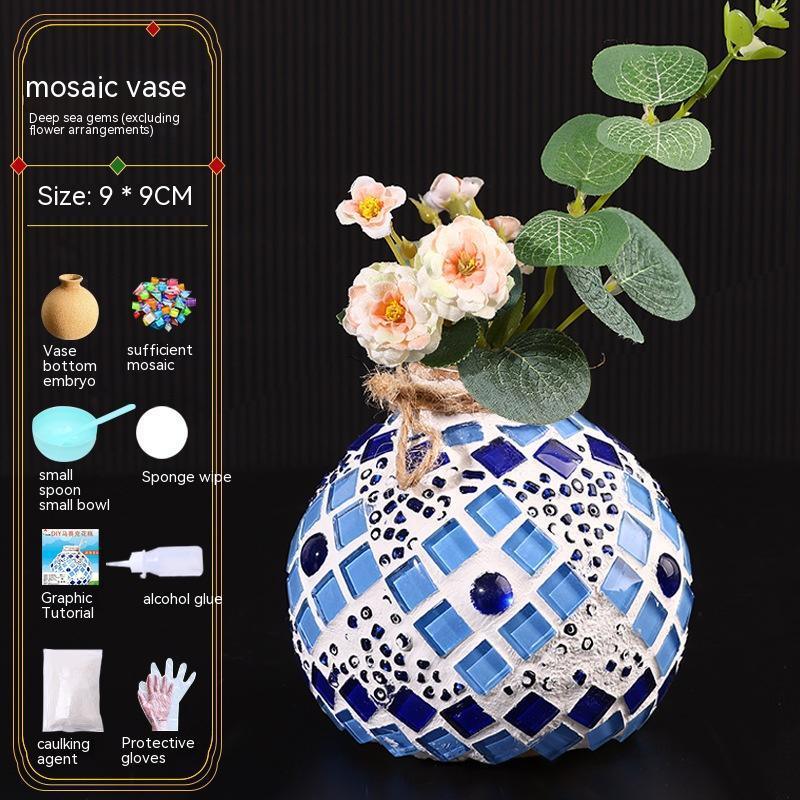 Mosaic Vase Diy Handmade Material Kit - Pacisia