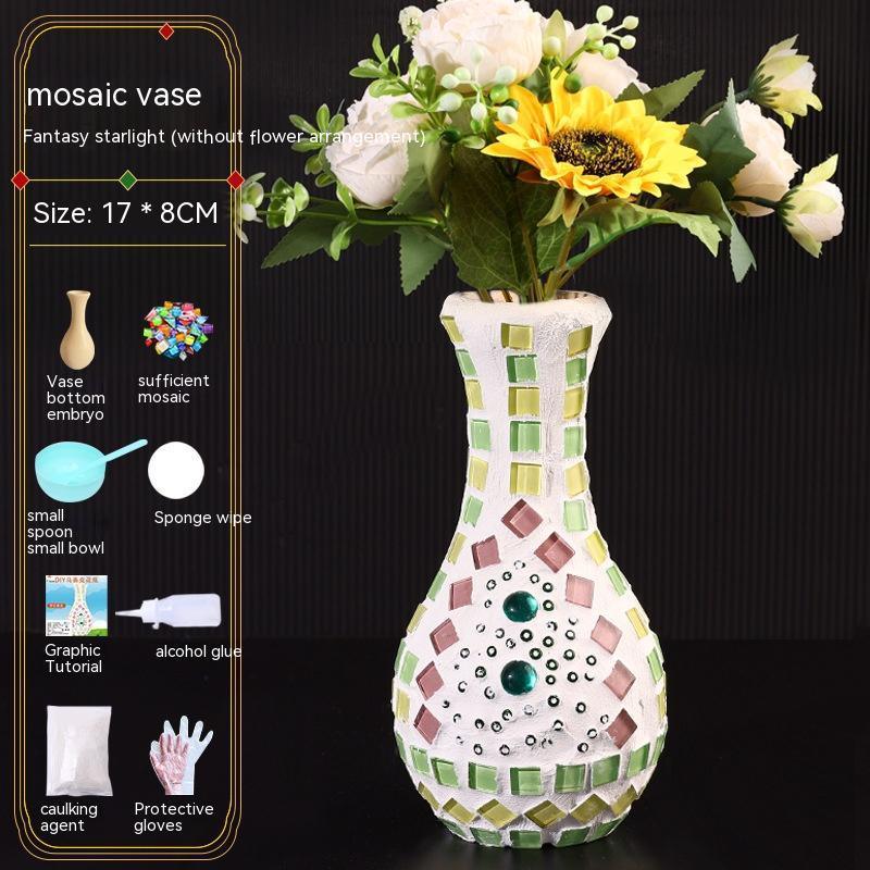 Mosaic Vase Diy Handmade Material Kit - Pacisia