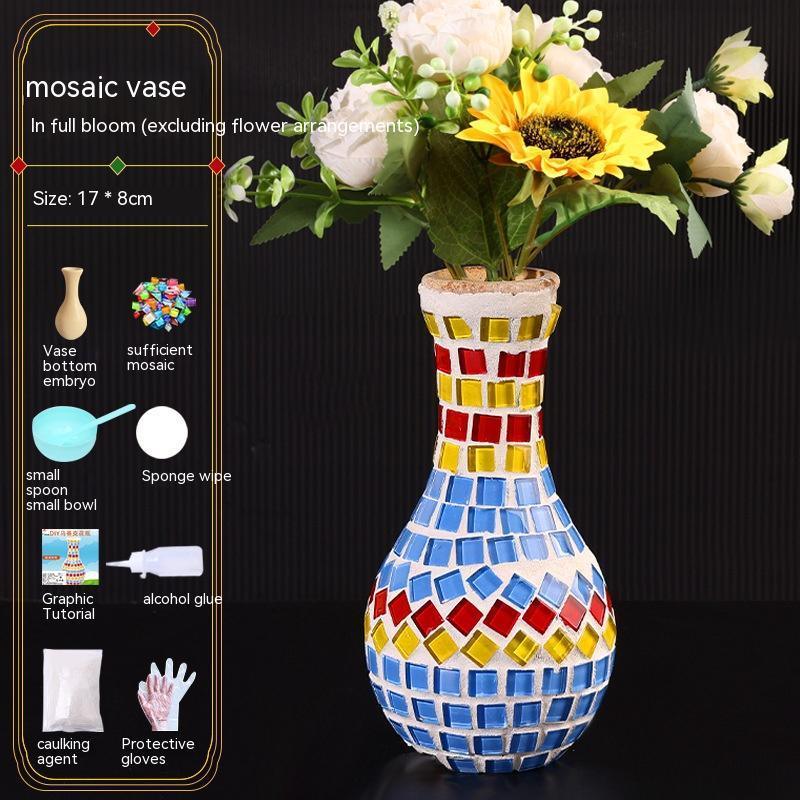 Mosaic Vase Diy Handmade Material Kit - Pacisia