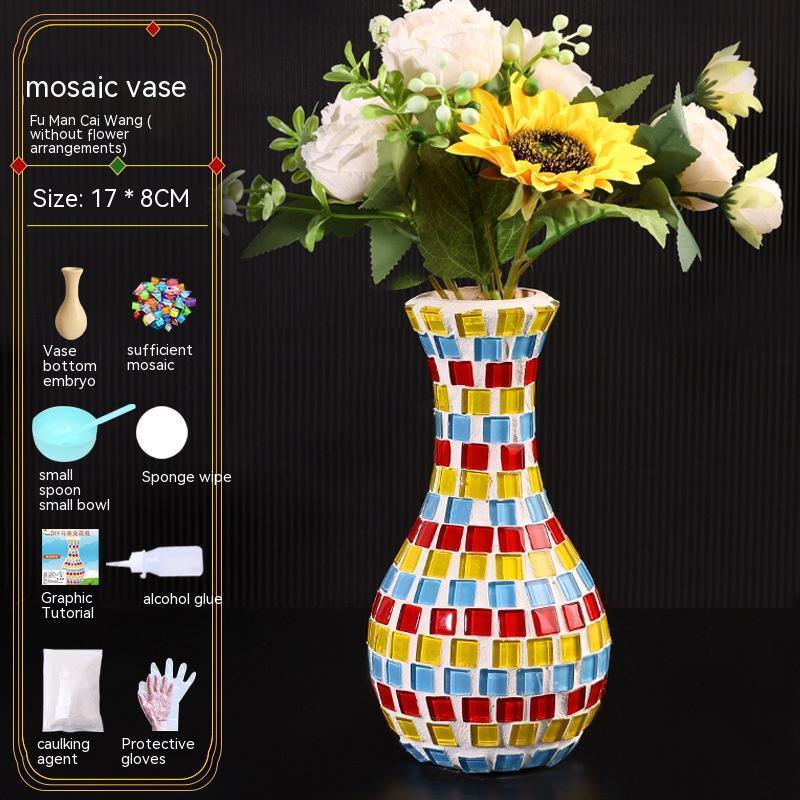 Mosaic Vase Diy Handmade Material Kit - Pacisia