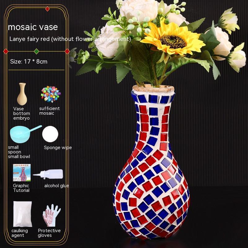 Mosaic Vase Diy Handmade Material Kit - Pacisia