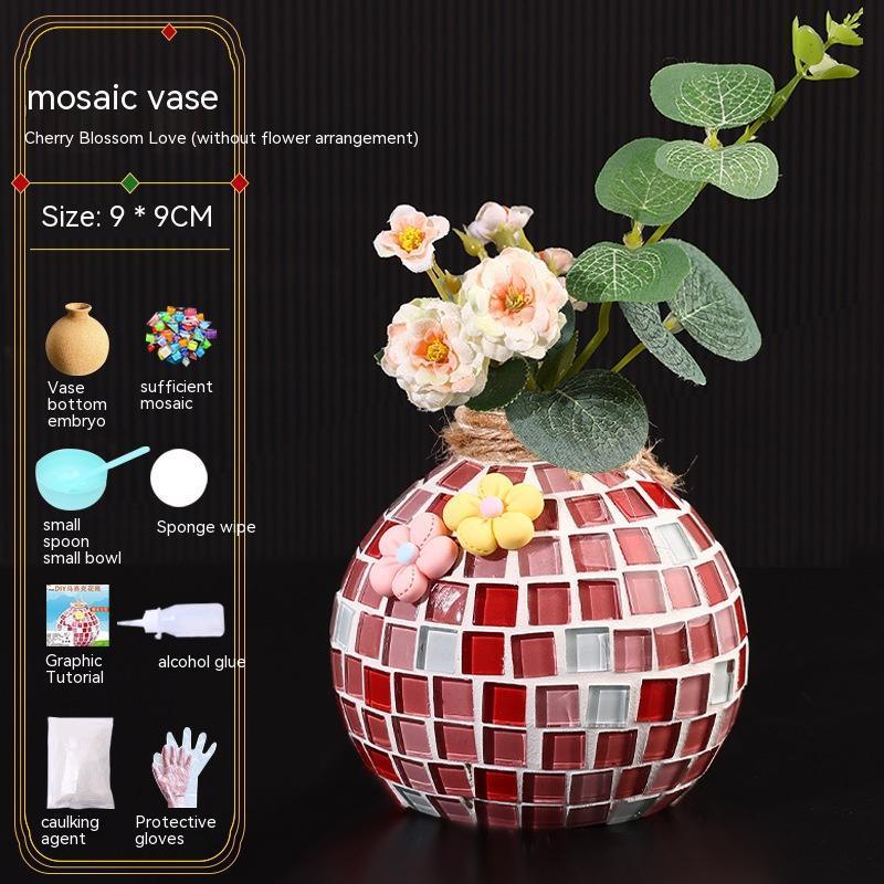 Mosaic Vase Diy Handmade Material Kit - Pacisia