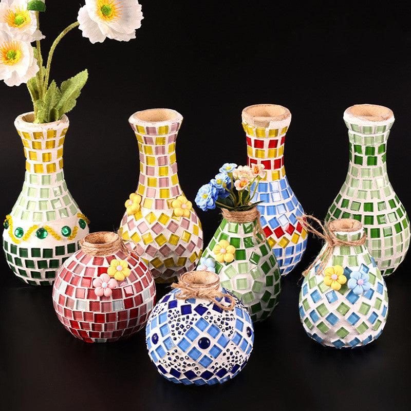 Mosaic Vase Diy Handmade Material Kit - Pacisia