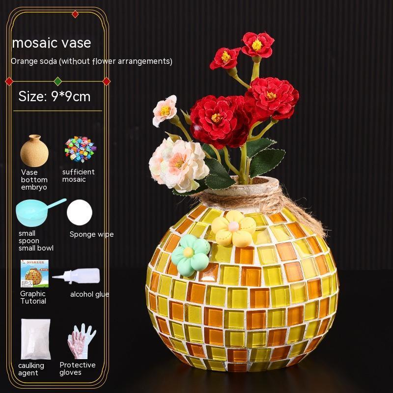 Mosaic Vase Diy Handmade Material Kit - Pacisia
