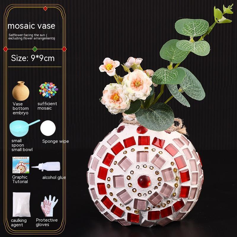 Mosaic Vase Diy Handmade Material Kit - Pacisia