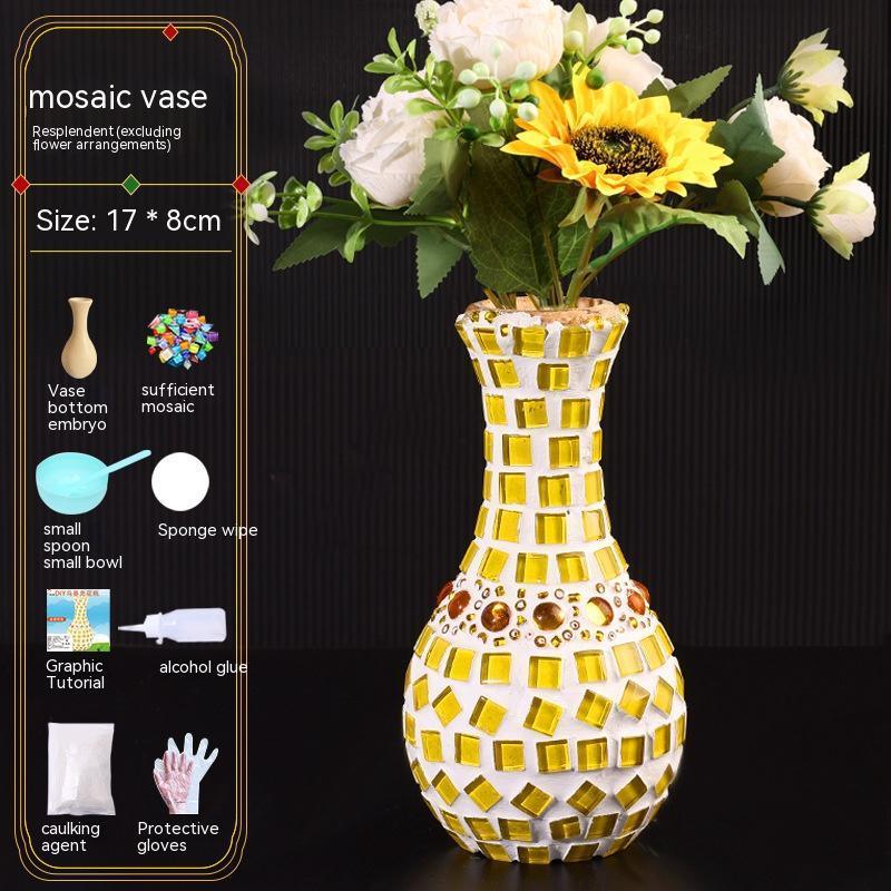 Mosaic Vase Diy Handmade Material Kit - Pacisia
