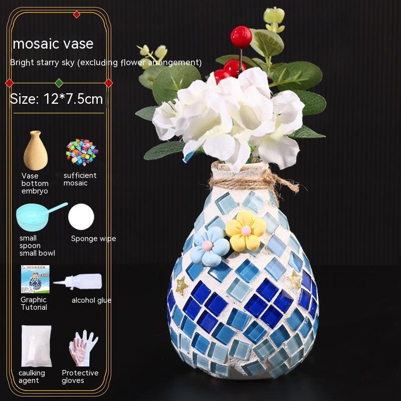 Mosaic Vase Diy Handmade Material Kit - Pacisia