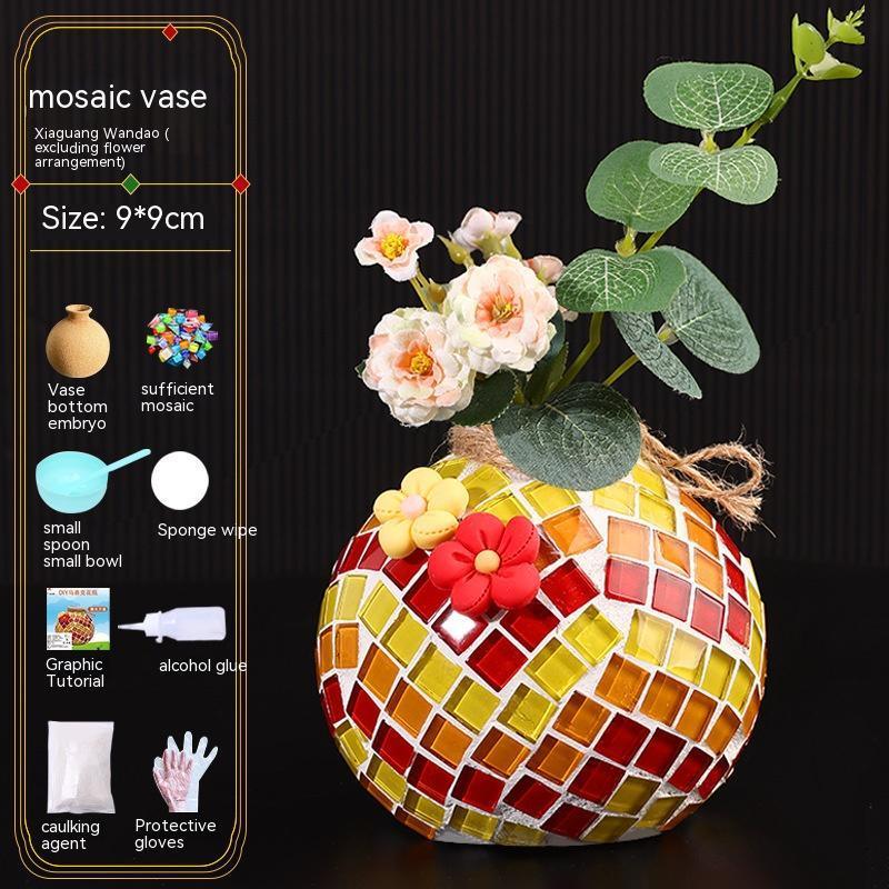 Mosaic Vase Diy Handmade Material Kit - Pacisia