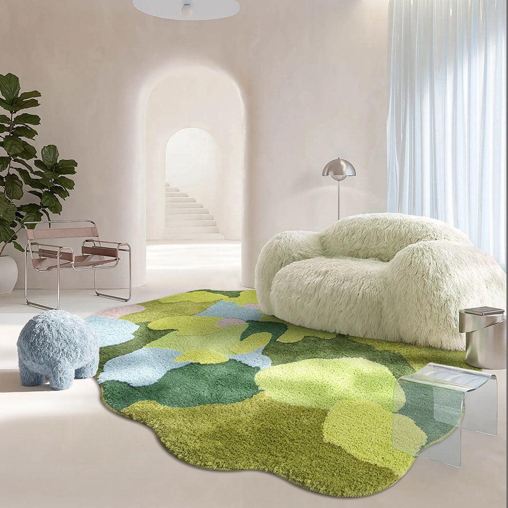 Moss Carpet Household Living Room Absorbent Flocking Carpet Bedroom Non-slip Antifouling Floor Mat - Pacisia