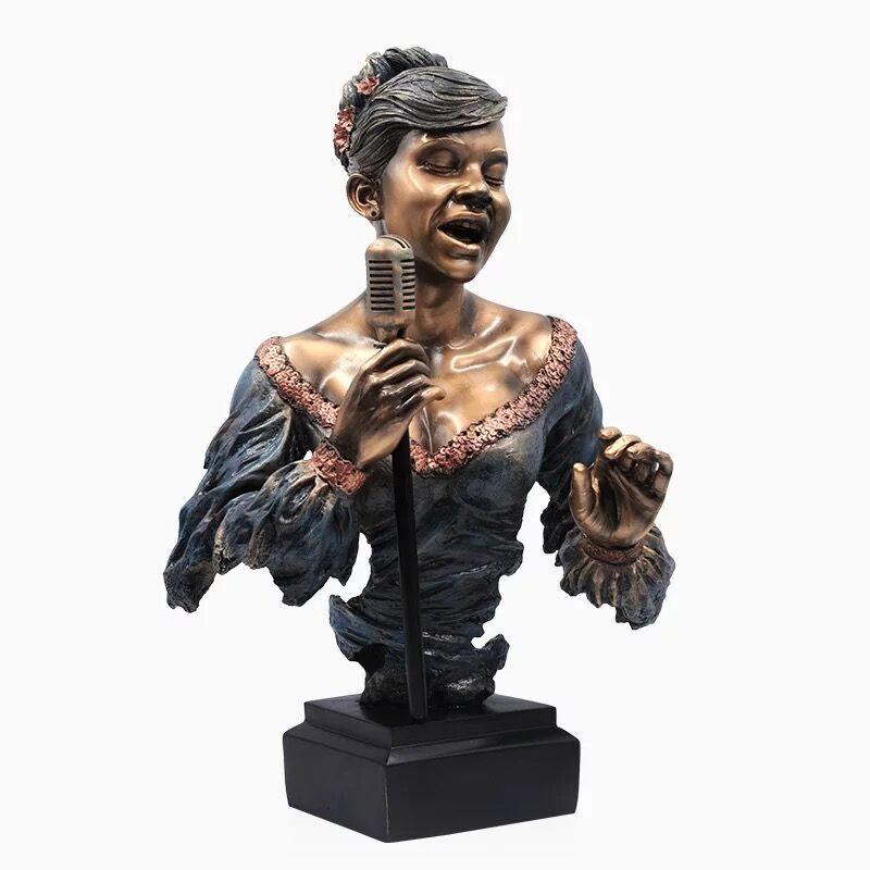 Music Statue Resin Cold Cast Copper Artwork - Pacisia