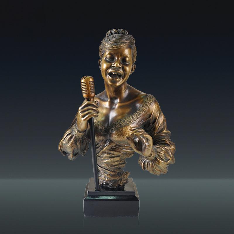 Music Statue Resin Cold Cast Copper Artwork - Pacisia