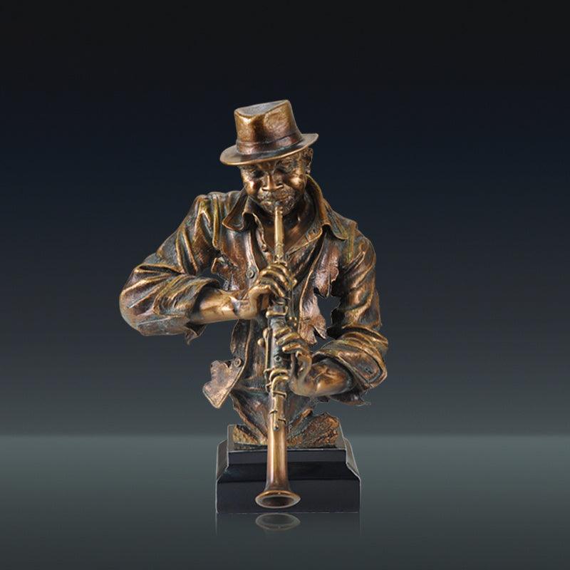 Music Statue Resin Cold Cast Copper Artwork - Pacisia