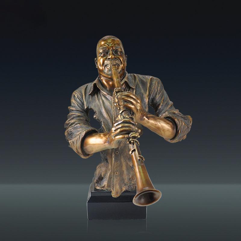 Music Statue Resin Cold Cast Copper Artwork - Pacisia