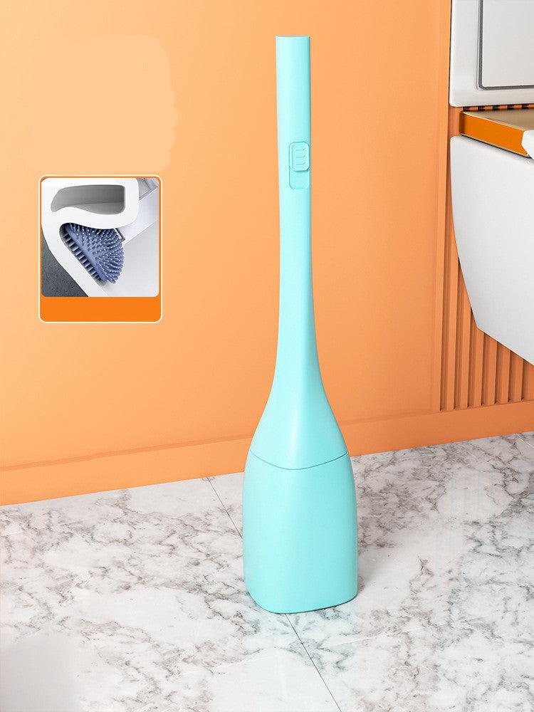 New Home No Dead Angle Silicone Brush Set Toilet Cleaning Brush - Pacisia
