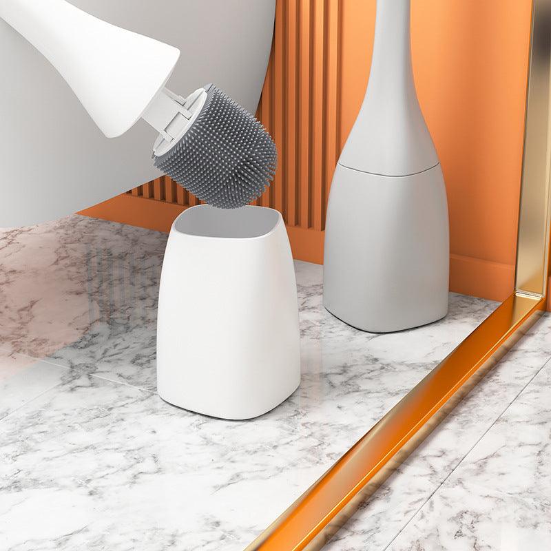 New Home No Dead Angle Silicone Brush Set Toilet Cleaning Brush - Pacisia