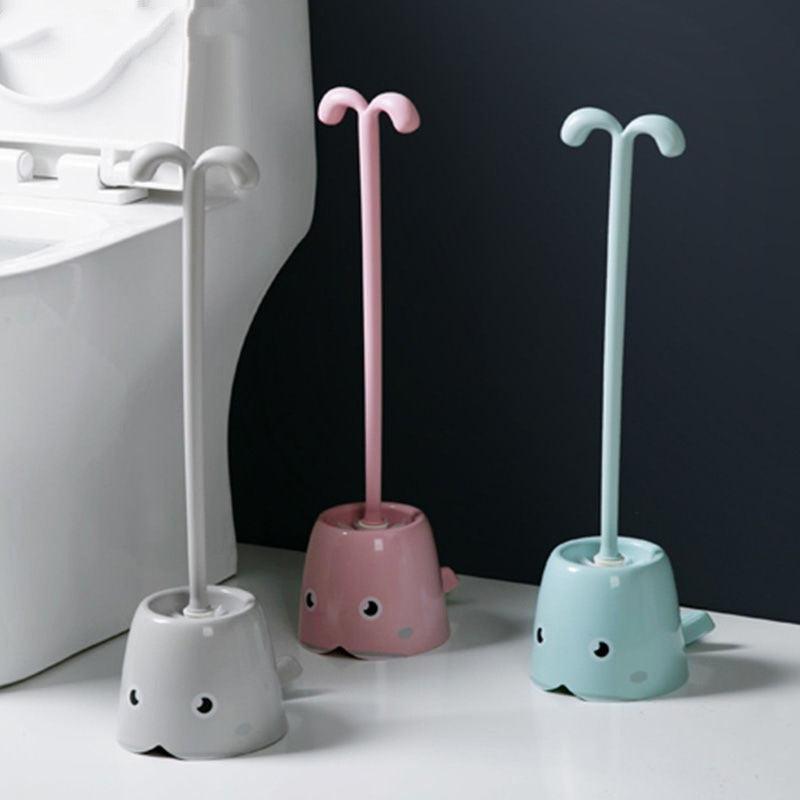 New Type Of Silicone Toilet Brush Whale Creative Toilet Brush - Pacisia