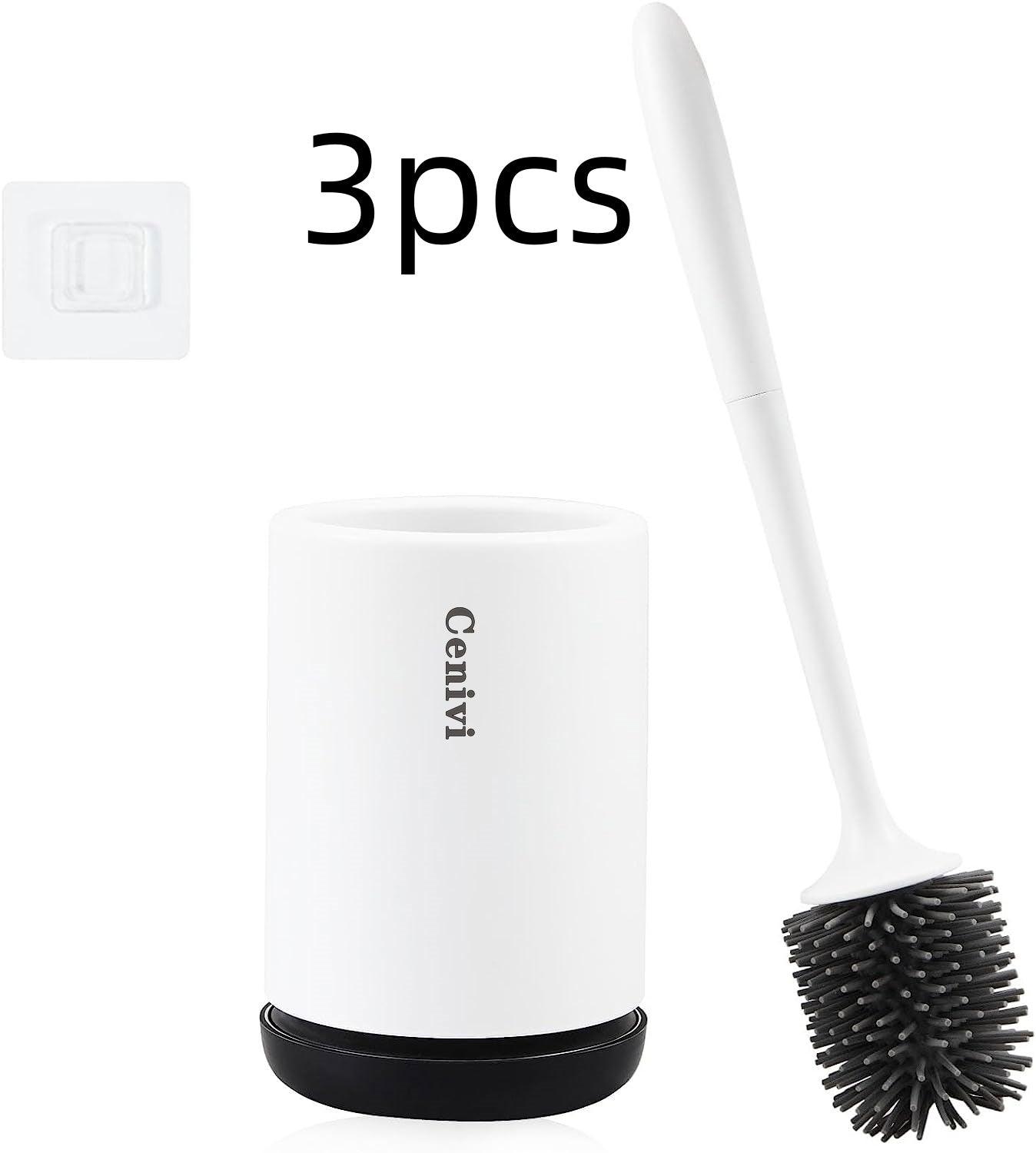 Non-stick Hair Soft Plastic Brush Head Toilet - Pacisia