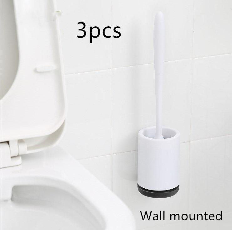 Non-stick Hair Soft Plastic Brush Head Toilet - Pacisia