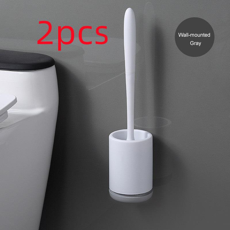 Non-stick Hair Soft Plastic Brush Head Toilet - Pacisia