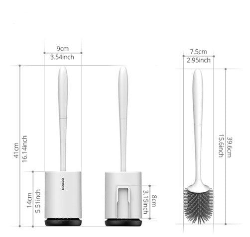 Non-stick Hair Soft Plastic Brush Head Toilet - Pacisia