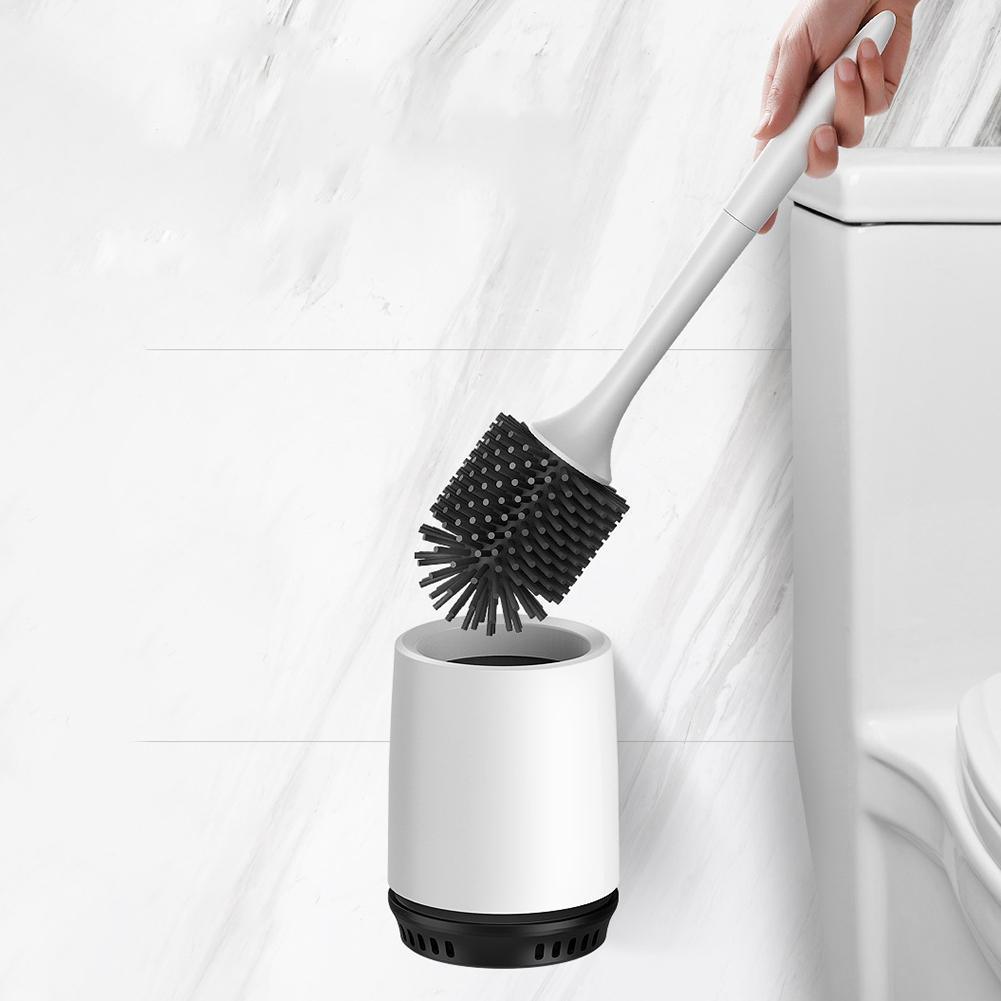 Non-stick Hair Soft Plastic Brush Head Toilet - Pacisia