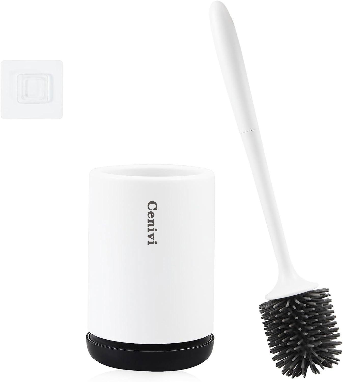 Non-stick Hair Soft Plastic Brush Head Toilet - Pacisia