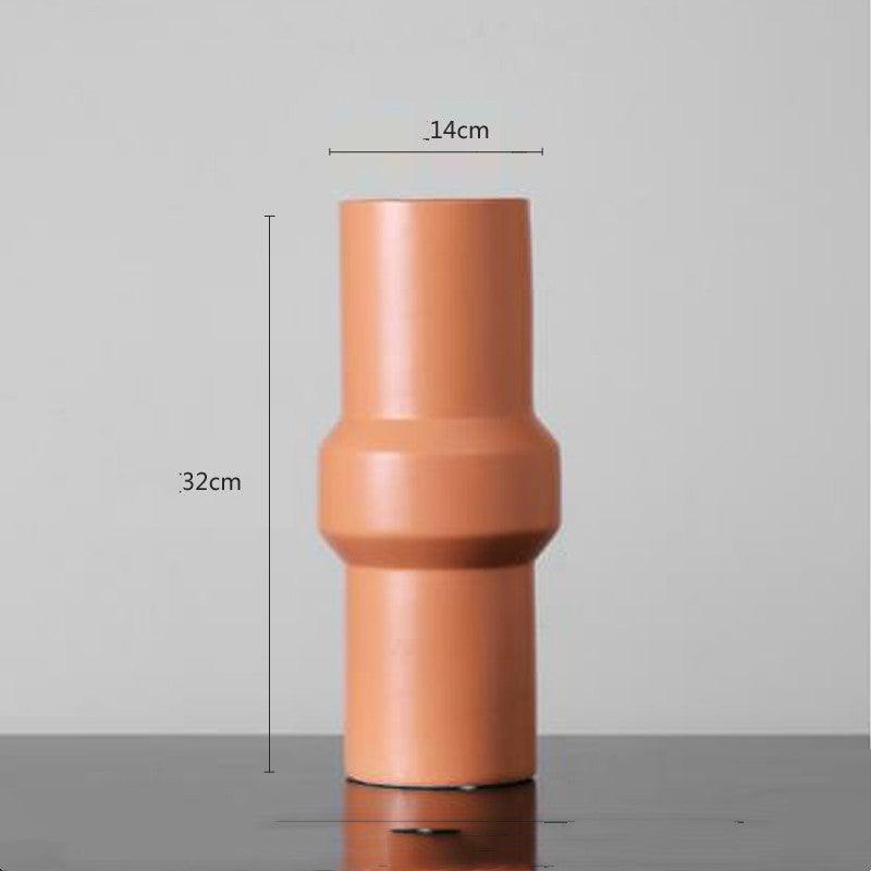 Nordic Creative Simple Morandi Color Ceramic Vase Ornament - Pacisia