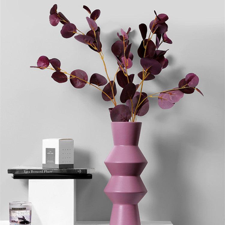 Nordic Creative Simple Morandi Color Ceramic Vase Ornament - Pacisia