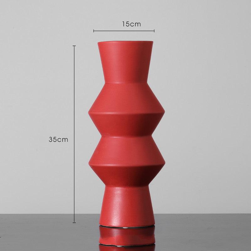Nordic Creative Simple Morandi Color Ceramic Vase Ornament - Pacisia