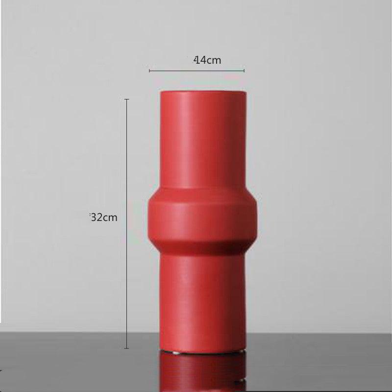 Nordic Creative Simple Morandi Color Ceramic Vase Ornament - Pacisia