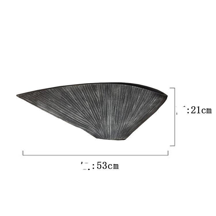 Nordic Fan - shaped Resin Vase For Tabletop - Pacisia