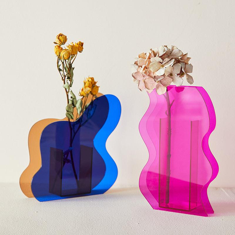 Nordic Geometric Dried Flower Vase Living Room Floral Home Decoration - Pacisia