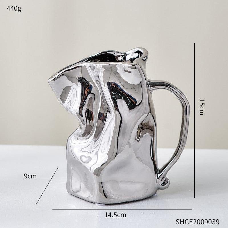 Nordic Luxury Electroplated Ceramic Vase Ornaments - Pacisia