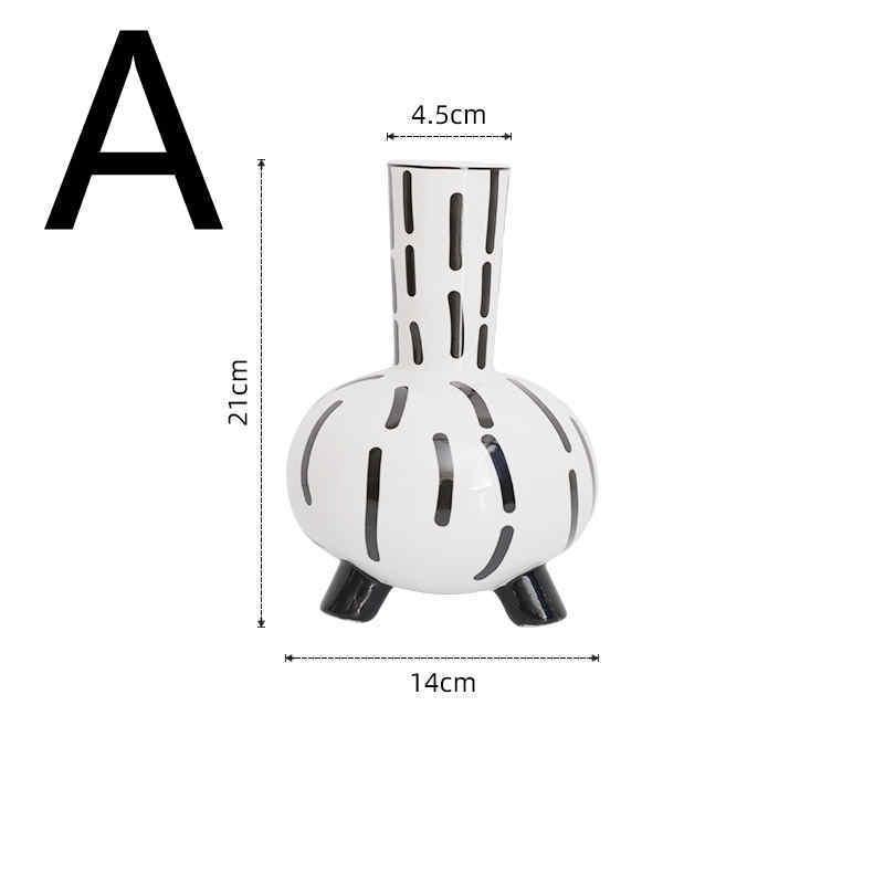Nordic Minimalist Creative Hand-painted Vase Ceramics - Pacisia