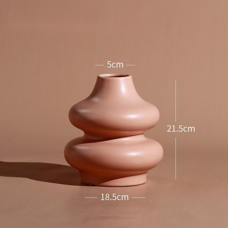 Nordic Minimalist Desktop Floral Home Ceramic Vase - Pacisia