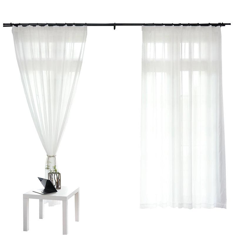 Nordic Minimalist Modern Living Room Translucent And Opaque Curtains - Pacisia