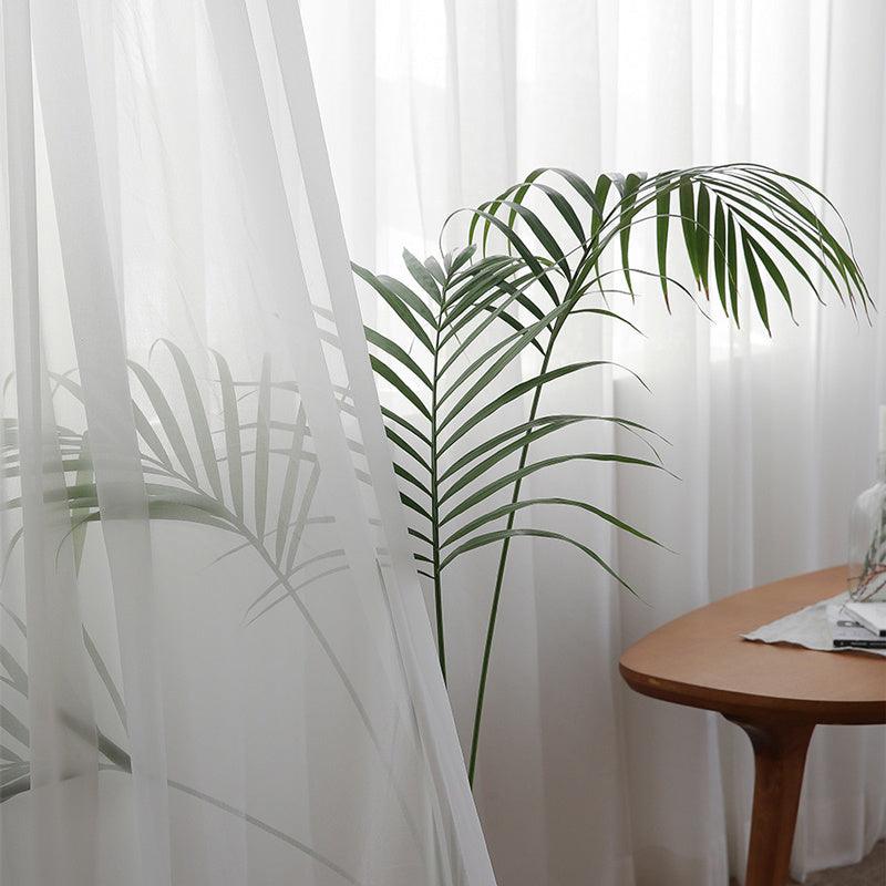 Nordic Minimalist Modern Living Room Translucent And Opaque Curtains - Pacisia