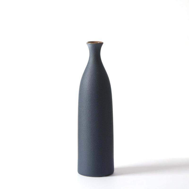 Nordic Morandi Ceramic Small Mouth Vase Decoration - Pacisia