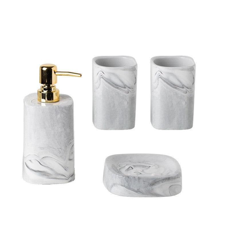 Nordic mouthwash cup bathroom kit set Four-piece toilet set - Pacisia