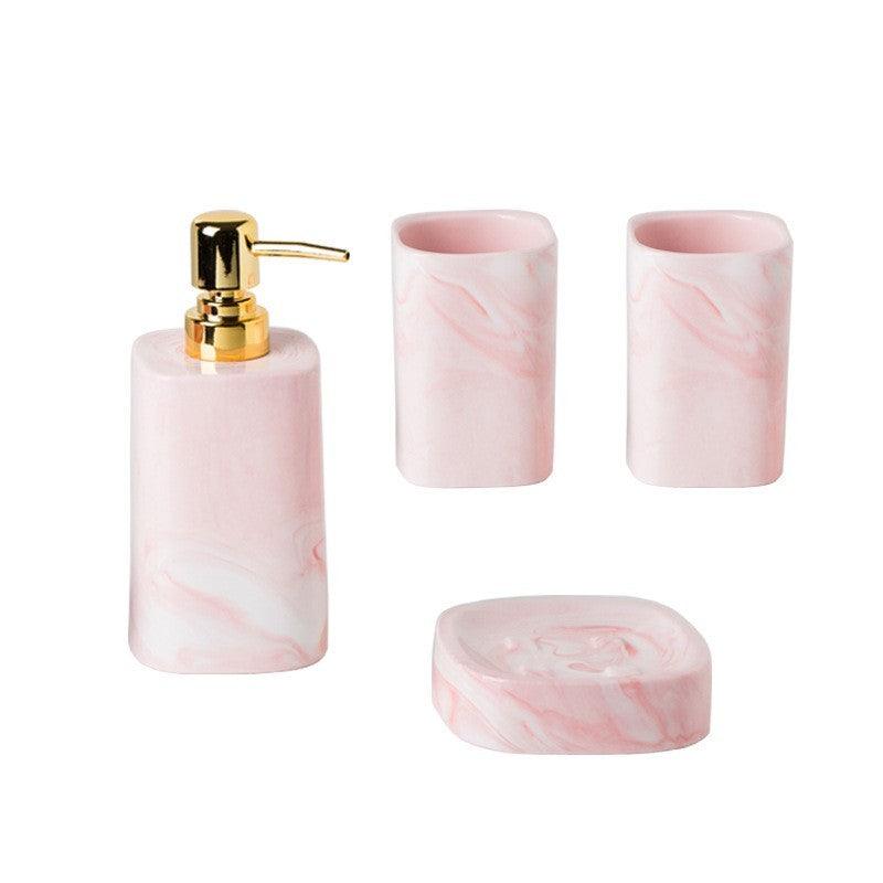 Nordic mouthwash cup bathroom kit set Four-piece toilet set - Pacisia