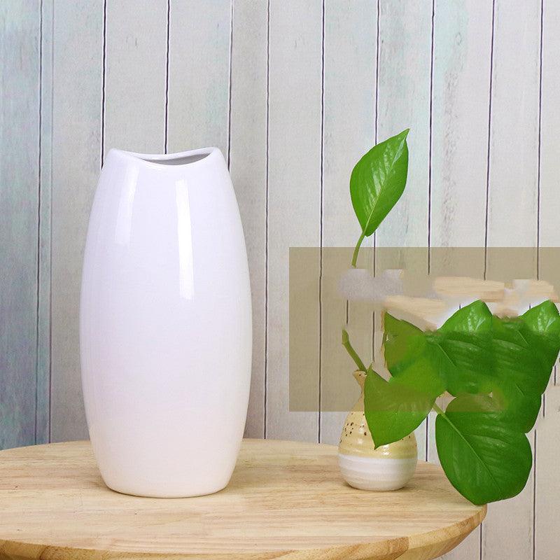 Nordic Plastic Vase Decoration Imitation Ceramic - Pacisia