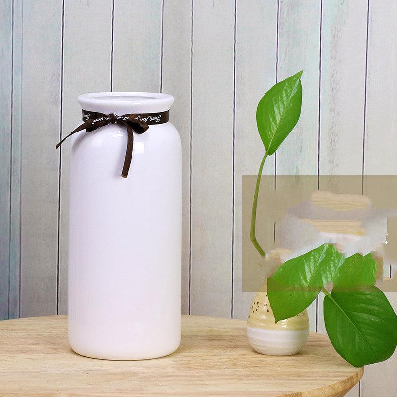 Nordic Plastic Vase Decoration Imitation Ceramic - Pacisia