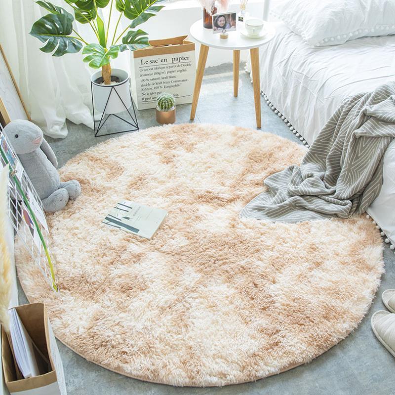 Nordic Round Carpet Silk Wool - Pacisia