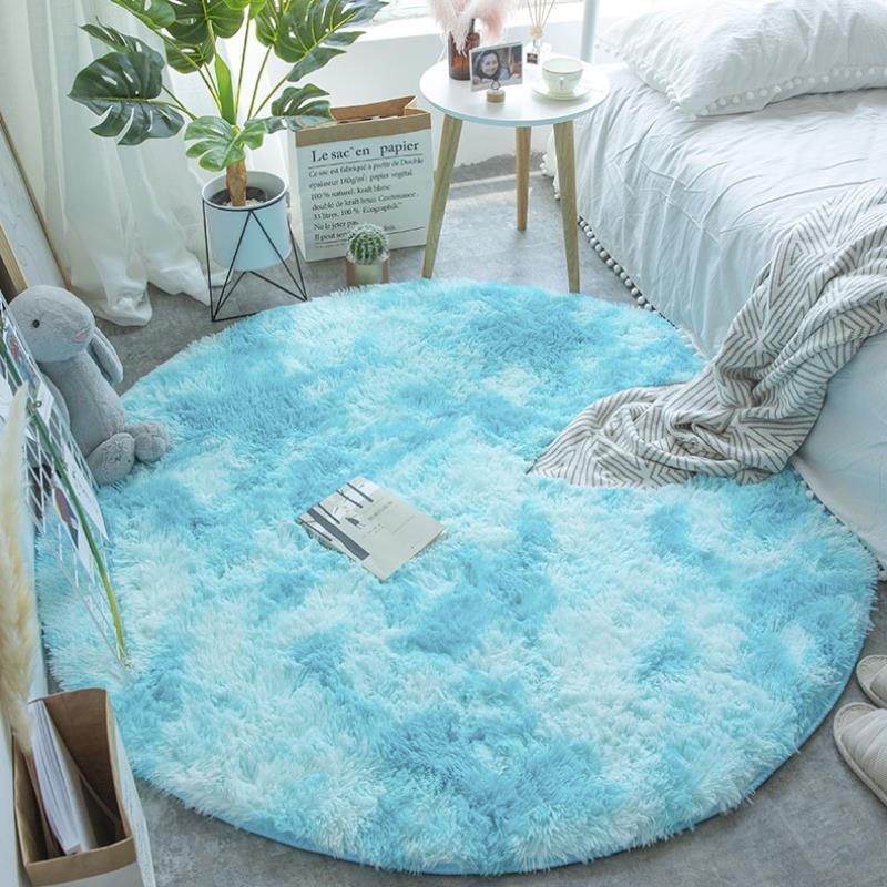 Nordic Round Carpet Silk Wool - Pacisia