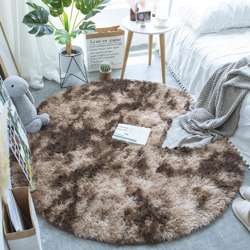 Nordic Round Carpet Silk Wool - Pacisia