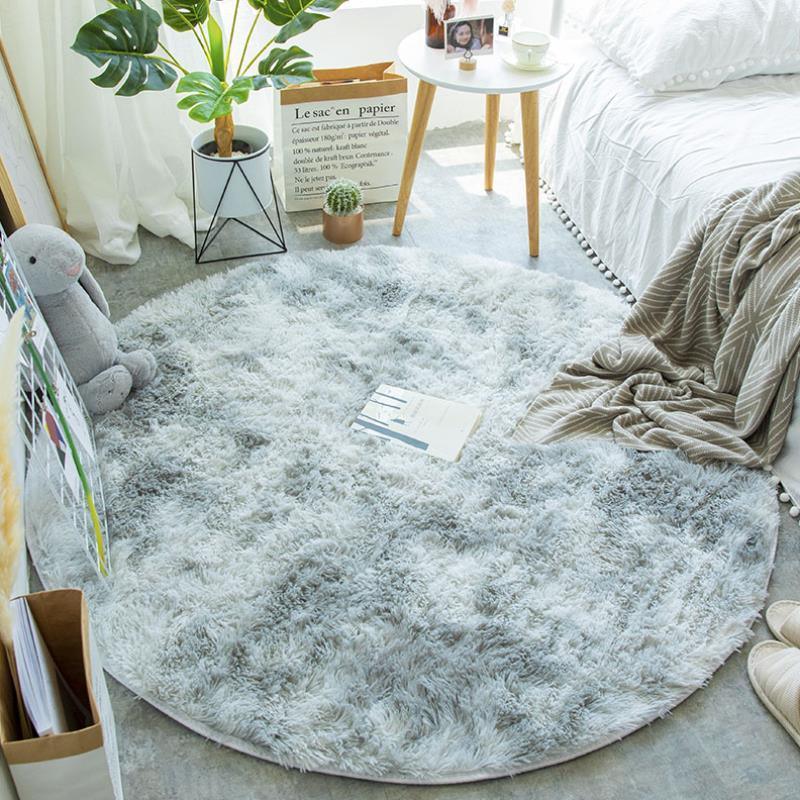 Nordic Round Carpet Silk Wool - Pacisia