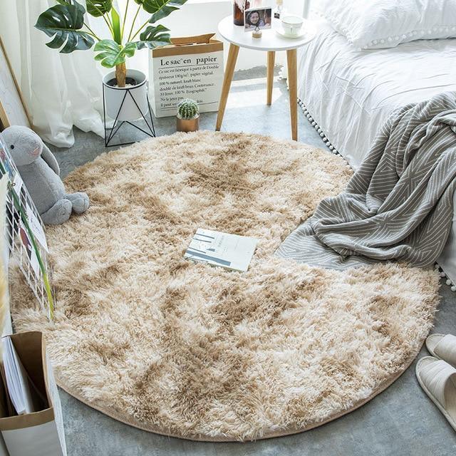 Nordic Round Carpet Silk Wool - Pacisia